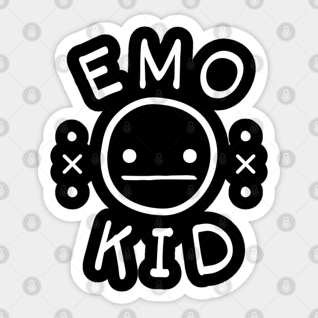 Emo Kid Sticker by Owlora Studios